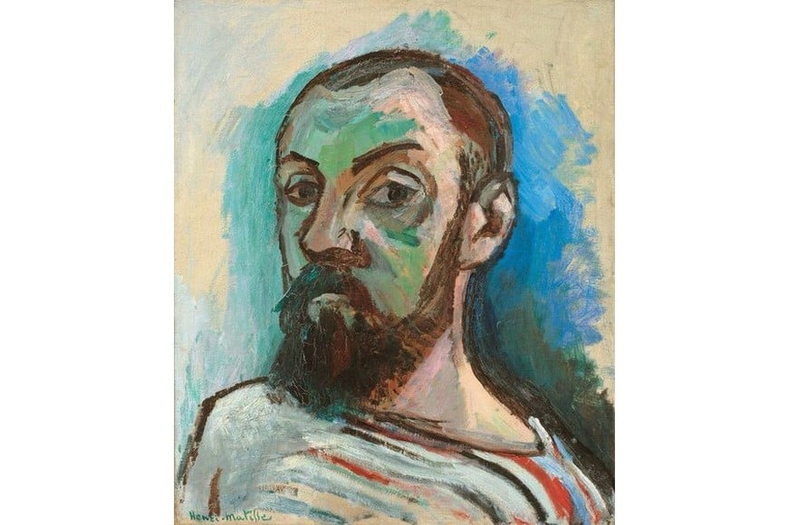"Autorretrato con camiseta a rayas" de Henri Matisse. Foto: plazzart