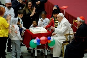 Los festejos del Papa Francisco el día de su cumpleaños. Crédito: Reuters