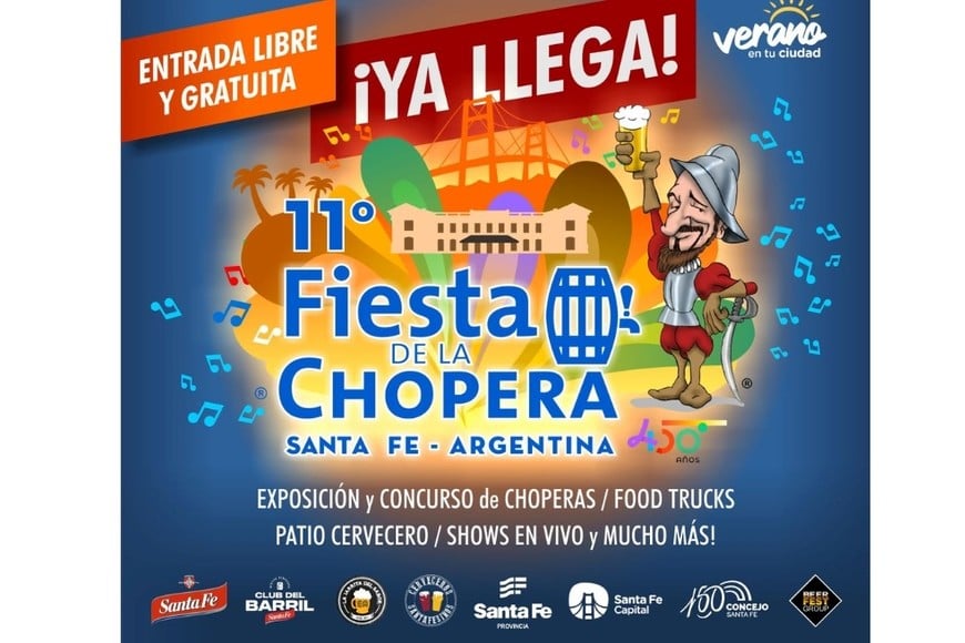 Cerveza Santa Fe será el sponsor oficial de la 11° edición de la Fiesta de la Chopera.