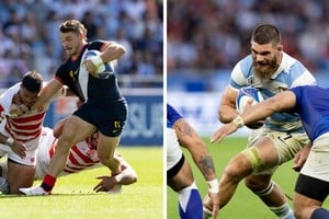 Mateo Carreras y Marcos Kremer, los dos mejores jugadores de Los Pumas durante el Mundial. Crédito: Prensa UAR.