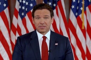 Florida Governor Ron DeSantis announces his withdrawl from the Republican presidential candidacy in a still image from video released on social media January 21, 2024.   Ron DeSantis campaign/ via REUTERS.  THIS IMAGE HAS BEEN SUPPLIED BY A THIRD PARTY