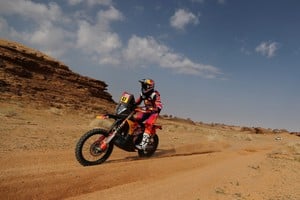 Rallying - Dakar Rally - Prologue - Alula to Alula - Alula, Saudi Arabia - January 5, 2024
Red Bull KTM Factory's Kevin Benavides in action during the prologue stage REUTERS/Hamad I Mohammed