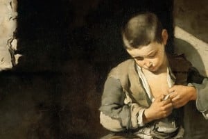 Fragmento de “Joven mendigo” óleo sobre lienzo. Foto: Museo del Louvre