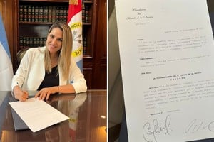 Carolina Losada firmó el decreto. 