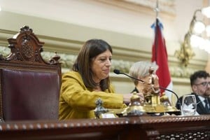 La presidenta de la Cámara de Diputados de la Provincia de Santa Fe, Clara García.