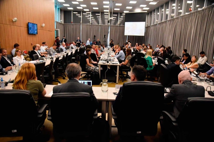 Una de las reuniones de comisión en las que se discutieron los alcances del proyecto de ley "Bases".