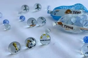 Presentación de las bolitas de la Selección Argentina.