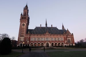 Corte Internacional de La Haya este jueves. Crédito: Thilo Schmuelgen/Reuters