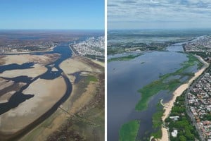 Con y sin agua, la Setúbal vuelve a sorprender por sus asombrosos paisajes. Foto: Fernando Nicola