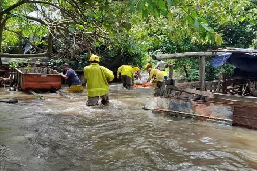 Reconquista bajo agua. Foto: Mirador Provincial