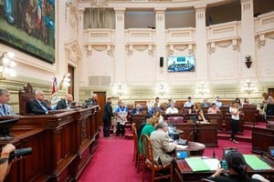 La última sesión en Diputados, previo al recambio de bancas.