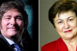 Javier Milei se reunirá este mediodía con la titular del FMI, Kristalina Georgieva.