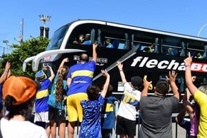 Como pasa siempre. Cuando Boca juega en el interior, en este caso un amistoso ante Talleres en Córdoba, sus seguidores se mueven en masa para ver a su equipo.