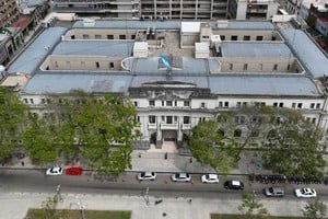 Los tribunales santafesinos desde el drone de El Litoral. Foto: Fernando Nicola