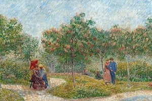 El impactante “Jardín de Primavera” de Vincent Van Gogh es una de las obras recuperadas en 2023. Foto: Télam